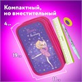 Пенал ЮНЛАНДИЯ, 2 отделения, ламинированный картон, 19х11 см, "Dancing girl", 270885 270885
