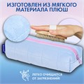 Пенал BRAUBERG, мех, 21х6х6 см, голубой/розовый, 272279 272279