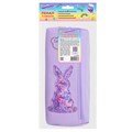 Пенал мягкий ЮНЛАНДИЯ, 2 отделения, полиэстер, "Bunny", фиолетовый, 20х7х9 см, 228989 228989