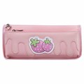 Пенал мягкий ЮНЛАНДИЯ, 2 отделения, полиэстер, "Strawberry shortcake", розовый, 21х9х6 см, 271577 271577
