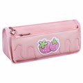 Пенал мягкий ЮНЛАНДИЯ, 2 отделения, полиэстер, "Strawberry shortcake", розовый, 21х9х6 см, 271577 271577