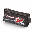 Пенал ЮНЛАНДИЯ для мальчиков, 3 отделения, мягкий, "Футбол", черный, 20х7х9 см, 228978 228978