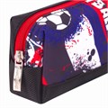 Пенал ЮНЛАНДИЯ, 1 отделение, полиэстер, "Football", черный, 19х4х6 см, 270269 270269
