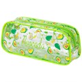 Пенал-косметичка BRAUBERG LUCENT на молнии, прозрачный, "Avocado", 21х5х9 см, 270054 270054