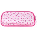 Пенал-косметичка BRAUBERG LUCENT на молнии, прозрачный, "Hearts", 21х5х9 см, 272345 272345