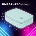 Пенал-косметичка BRAUBERG БОЛЬШОЙ, 1 отделение, 1 откидная планка, ткань, 21x15x6 см, "Mint", 270705 270705