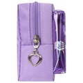 Пенал-косметичка ЮНЛАНДИЯ, 1 отделение, 2 кармана, полиэстер, "Flamingo", фиолетовый, 20х6х8 см, 270260 270260