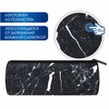 Пенал-тубус BRAUBERG, с эффектом Soft Touch, мягкий, "Black marble", 22х8 см, 271569 271569