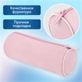Пенал-тубус BRAUBERG, с эффектом Soft Touch, мягкий, пастельно-розовый, 22х8 см, 272299 272299