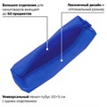 Пенал-тубус ПИФАГОР на молнии, текстиль, синий, 20х5 см, 104391 104391
