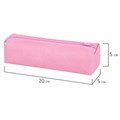 Пенал-тубус ПИФАГОР на молнии, ткань, пастельно-розовый, 20х5 см, 272260 272260