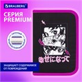Пенал BRAUBERG с наполнением, 1 отделение, 1 откидная планка, 24 предмета, 21х14 см, "Anime movie", 272349 272349