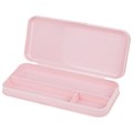 Пенал пластиковый BRAUBERG, пастельный розовый, наклейки в комплекте, 21х9х3 см, 272271 272271