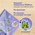 Клеёнка настольная для занятий творчеством ЮНЛАНДИЯ, АЛФАВИТ, 50х70 см, ПВХ, 662457 662457