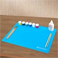 Настольное покрытие BRAUBERG для труда и творческих занятий, силикон, голубое, 30х40 см, 272373 272373