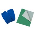 Набор для уроков труда ПИФАГОР: клеёнка ПВХ зеленая, 69х40 см, нарукавники синие, 227058 227058