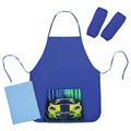 Набор для уроков труда ЮНЛАНДИЯ, клеенка ПВХ, фартук с нарукавниками, "Neon car", 270198 270198
