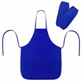Накидка фартук с нарукавниками для труда ПИФАГОР, 3 кармана, уменьшенный размер, 39х49 см, синий, 270920 270920