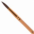 Кисть ПИФАГОР, БЕЛКА, круглая, № 5, деревянная лакированная ручка, с колпачком, 200819 200819