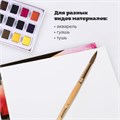 Кисть ПИФАГОР, БЕЛКА, круглая, № 6, деревянная лакированная ручка, с колпачком, пакет с подвесом, 200820 200820