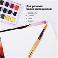 Кисть ПИФАГОР, СИНТЕТИКА, круглая, № 6, деревянная лакированная ручка, с колпачком, пакет с подвесом, 200846 200846