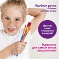 Кисти ЮНЛАНДИЯ, набор 5 шт. (СИНТЕТИКА: круглая № 4; плоские № 2, 7, 12; овальная № 2), блистер с европодвесом, 200889 200889