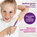 Кисти ЮНЛАНДИЯ, набор 5 шт. (СИНТЕТИКА: круглые № 1, 2, 3, 4, 5), блистер с европодвесом, 200895 200895