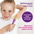 Кисти ЮНЛАНДИЯ, набор 5 шт. (СИНТЕТИКА: круглые № 1, 2, 5; плоские № 5, 8), блистер с европодвесом, 200894 200894