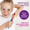 Кисти ЮНЛАНДИЯ, набор 6 шт. (СИНТЕТИКА: круглые № 2, 3; плоские № 4, 5, 6, 8), блистер с европодвесом, 200890 200890