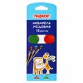 Краски акварельные ПИФАГОР "ЖИРАФ" на коррексе, 12 цветов, медовые, круглые кюветы, 192647 192647