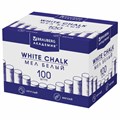 Мел белый круглый мягкий 100 штук, BRAUBERG "АКАДЕМИЯ", картонная упаковка (АЛГЕМ), 271146 271146
