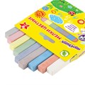 Мел цветной квадратный 9 штук, ЮНЛАНДИЯ "ЮНЛАНДИК И ОКРУЖАЮЩИЙ МИР", картонная упаковка, европодвес, 227443 227443
