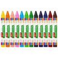 Восковые мелки трехгранные утолщенные BRAUBERG KIDS, НАБОР 12 цветов, 271695 271695