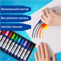 Восковые мелки утолщенные BRAUBERG, НАБОР 12 цветов, на масляной основе, яркие цвета, 222970 222970