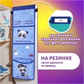 Кармашки-органайзер в шкафчик для детского сада ЮНЛАНДИЯ, увеличенный размер, 26х80 см, "Cool panda", 271073 271073