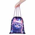 Мешок для обуви BRAUBERG KIDS, с петлей, 42х34 см, "Curious cat", 273434 273434