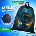 Мешок для обуви BRAUBERG KIDS, с петлей, 42х34 см, "Dino chase", 272416 272416