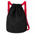 Рюкзак спортивный мешок HEIKKI PACK (ХЕЙКИ), 2 отделенения, увеличенный объем, 40х35 см, черно-красный, 272420 272420
