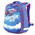 Ранец BRAUBERG EXTRA, 2 отделения, анатомическая спинка, дополнительный объем, для мальчиков, "Истребитель", 39х28х19 см, 227844 227844