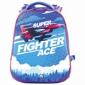 Ранец BRAUBERG EXTRA, 2 отделения, анатомическая спинка, дополнительный объем, для мальчиков, "Истребитель", 39х28х19 см, 227844 227844