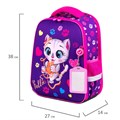 Ранец BRAUBERG FIT, 2 отделения, "Playing kitty", 3D-панель, 38х27х14 см, 270615 270615