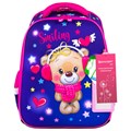 Ранец BRAUBERG FIT, 2 отделения, "Smiling bear", 3D-панель, 38х27х14 см, 270614 270614