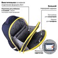 Ранец BRAUBERG KIDS STANDARD, 2 отделения, "Spaceman", СВЕТЯЩИЙСЯ, 36х28х14 см, 271384 271384