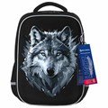 Ранец BRAUBERG LIGHT, 1 отделение, с брелком, Gray wolf, 36х26х13 см, 273111 273111