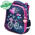 Ранец BRAUBERG PREMIUM, 2 отделения, с брелком, "Beautiful ride", 38х29х16 см, 270594 270594