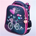 Ранец BRAUBERG PREMIUM, 2 отделения, с брелком, "Beautiful ride", 38х29х16 см, 270594 270594