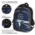 Ранец BRAUBERG QUADRO, 3 отделения, с брелоком, "Sport car", LED-ЛАМПОЧКИ, 37х28х18 см, 271359 271359
