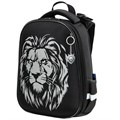 Ранец BRAUBERG SHINY, 2 отделения, с брелком, "Savage lion", светящийся рисунок, 38х28х14 см, 272039 272039
