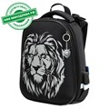 Ранец BRAUBERG SHINY, 2 отделения, с брелком, "Savage lion", светящийся рисунок, 38х28х14 см, 272039 272039