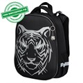 Ранец BRAUBERG SHINY, 2 отделения, с брелком, "Tiger", СВЕТЯЩИЙСЯ РИСУНОК, 38х28х14 см, 270698 270698